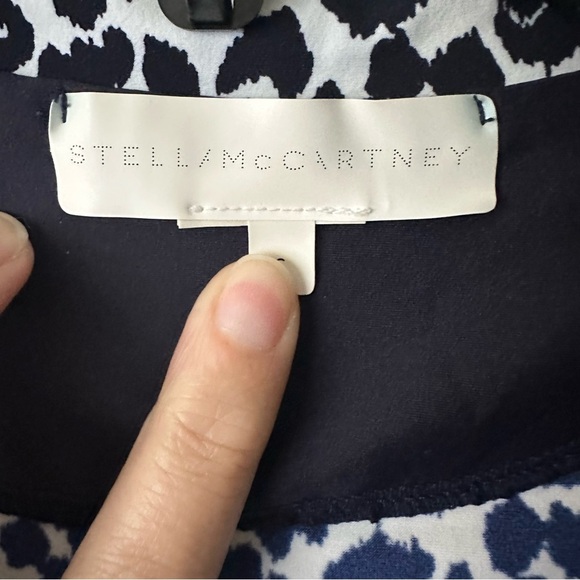 Stella McCartney Swim Shirt size S White Cheetah Print Spots 3/4 Zip - Picture 8 of 9